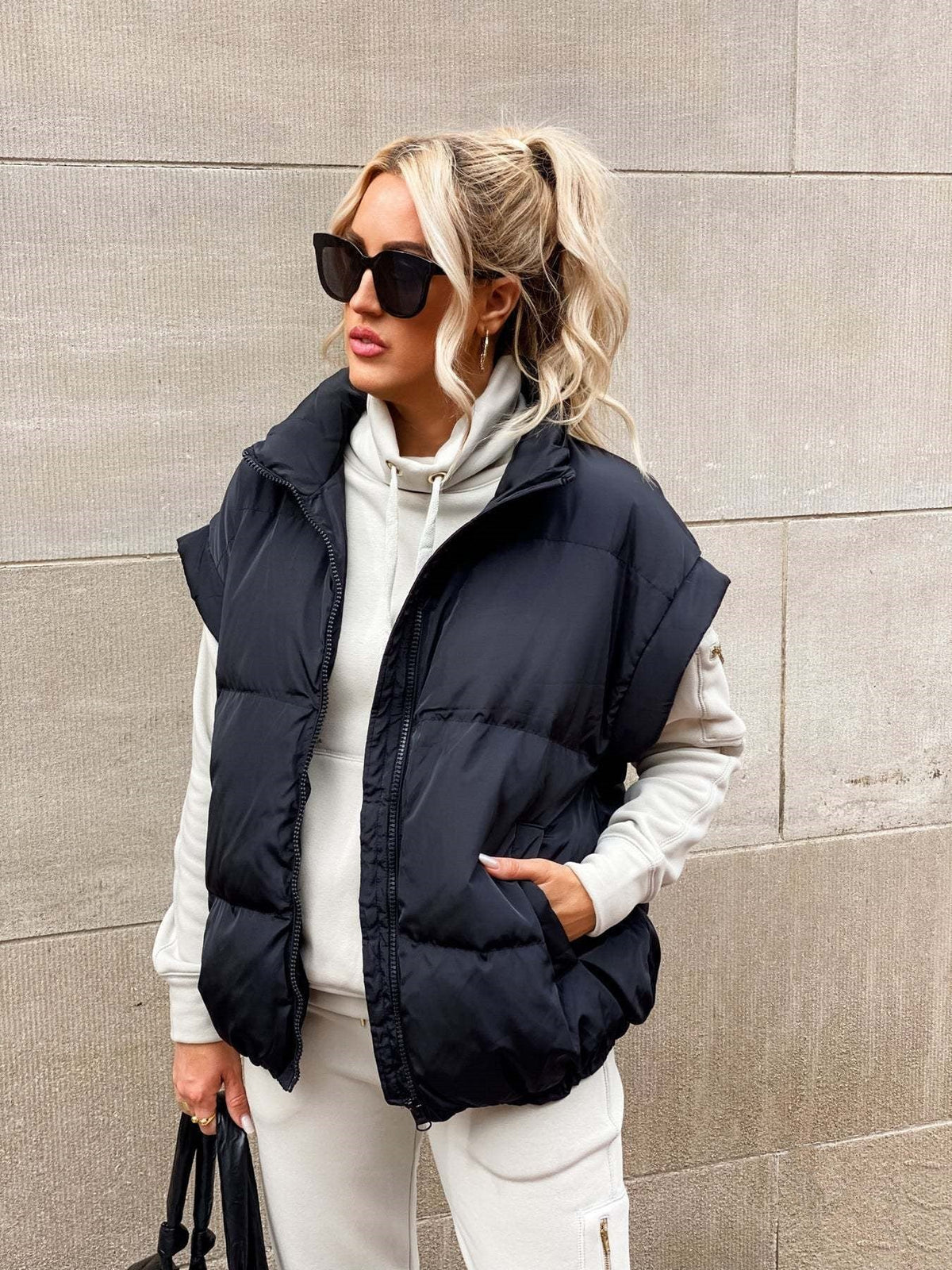 Bronte | Cropped Quilted Puffer Vest