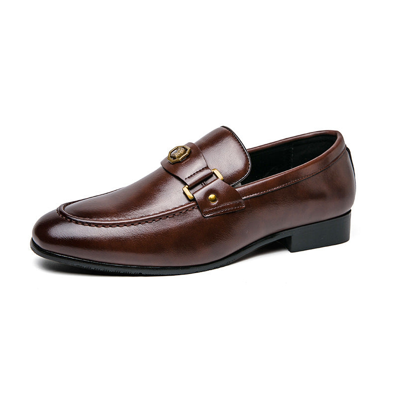Cole | Men's Metal-Buckle Leather Loafers