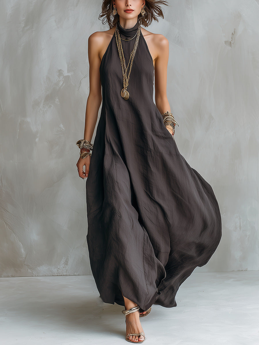 Bohemian Halter Maxi Dress For Women