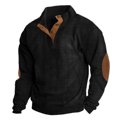 Dave | Men's Half Button Pullover Sweater