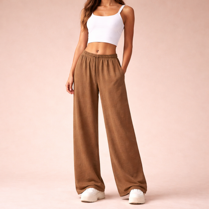 Lara | Wide-Leg Casual Jogger Pants for Women