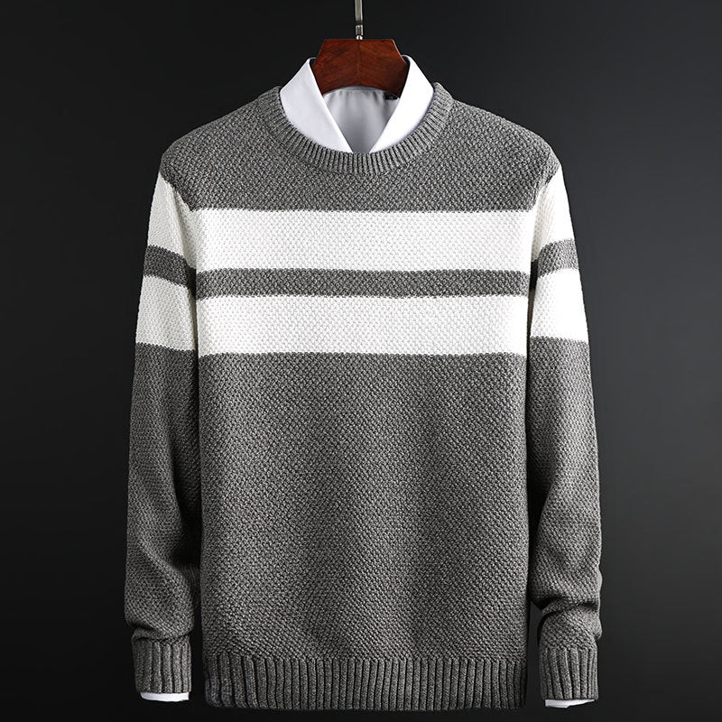Armando | Men's Striped Crew Neck Sweater