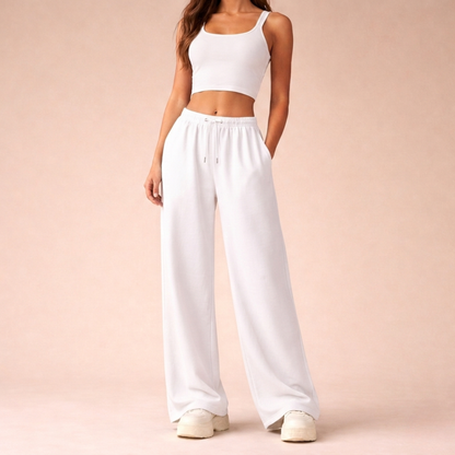 Lara | Wide-Leg Casual Jogger Pants for Women