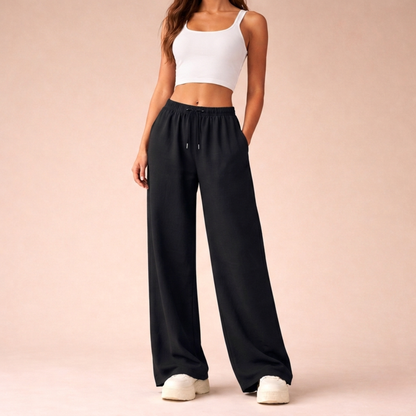 Lara | Wide-Leg Casual Jogger Pants for Women