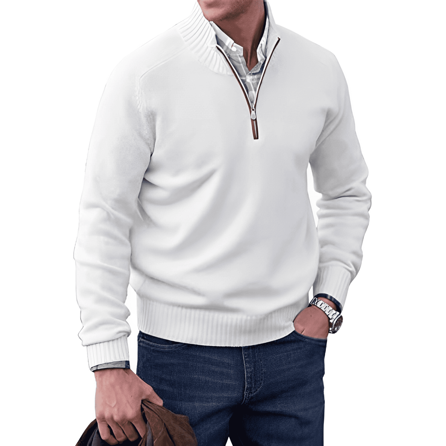 Russell | Men's Quarter-Zip Sweater
