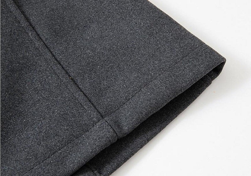 Edmund | Double-Breasted Wool-Look Pea Coat