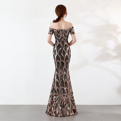 Sequined Formal Dress For Women