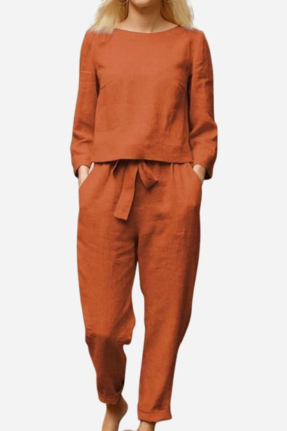 Brooke | Linen Two-Piece Lounge Set Women
