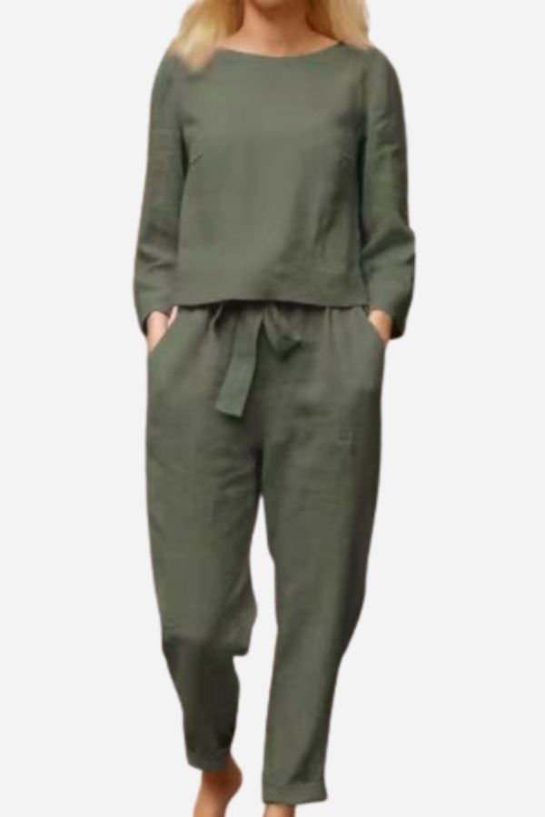 Brooke | Linen Two-Piece Lounge Set Women