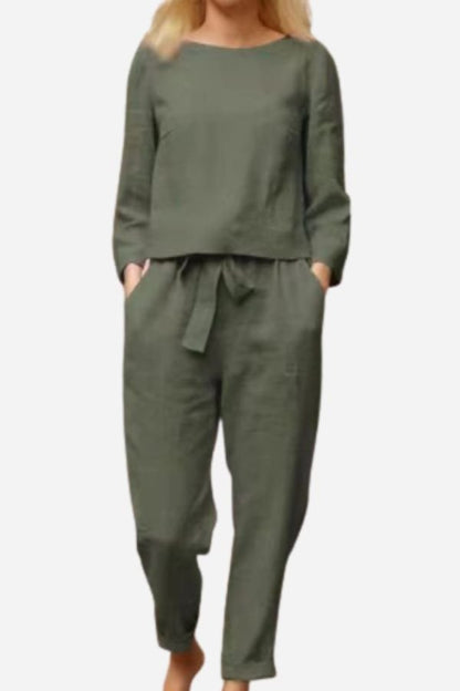 Brooke | Linen Two-Piece Lounge Set Women