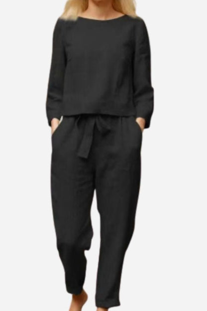 Brooke | Linen Two-Piece Lounge Set Women
