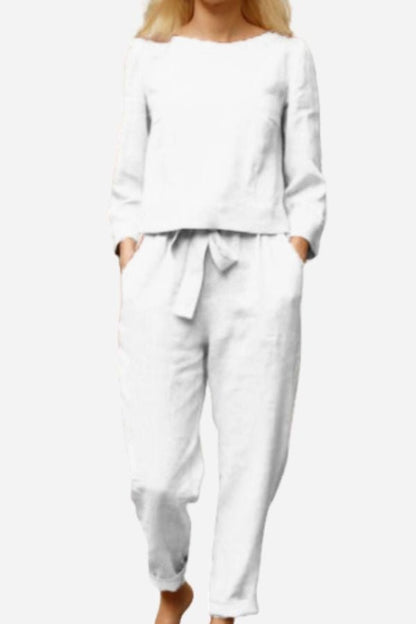 Brooke | Linen Two-Piece Lounge Set Women