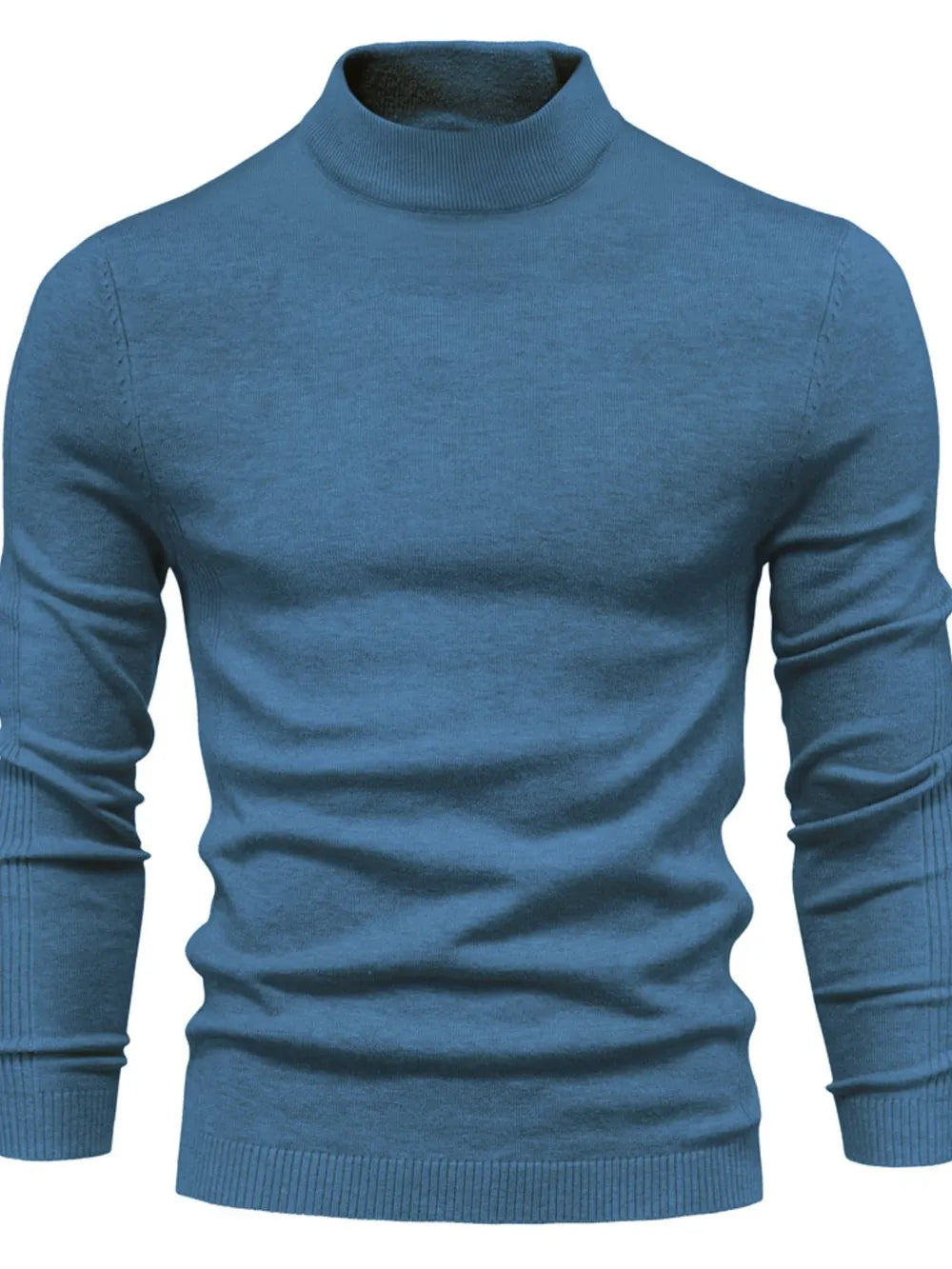 Gawain | Soft Knit Mock Neck Sweater Regular Fit