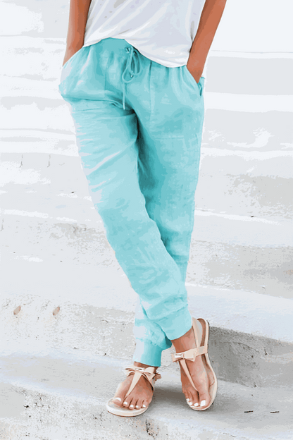 Bali | Women's Elastic Ankle Drawstring Casual Pants
