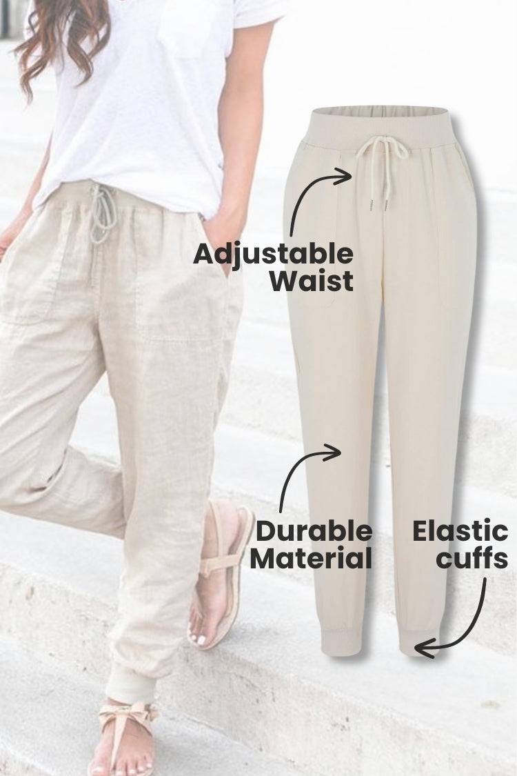 Bali | Women's Elastic Ankle Drawstring Casual Pants