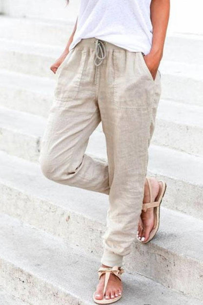 Bali | Women's Elastic Ankle Drawstring Casual Pants