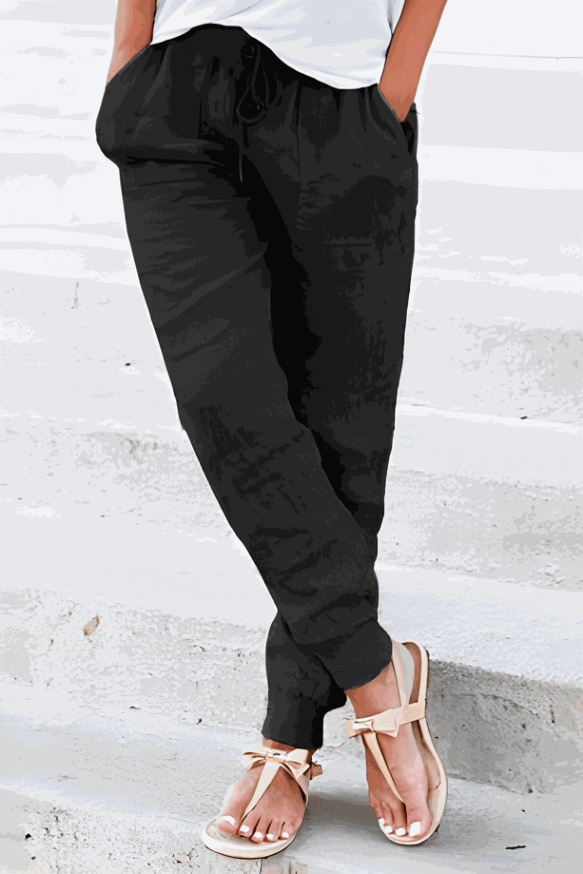 Bali | Women's Elastic Ankle Drawstring Casual Pants