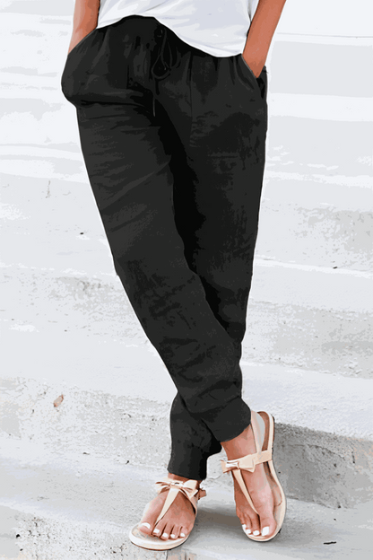 Bali | Women's Elastic Ankle Drawstring Casual Pants