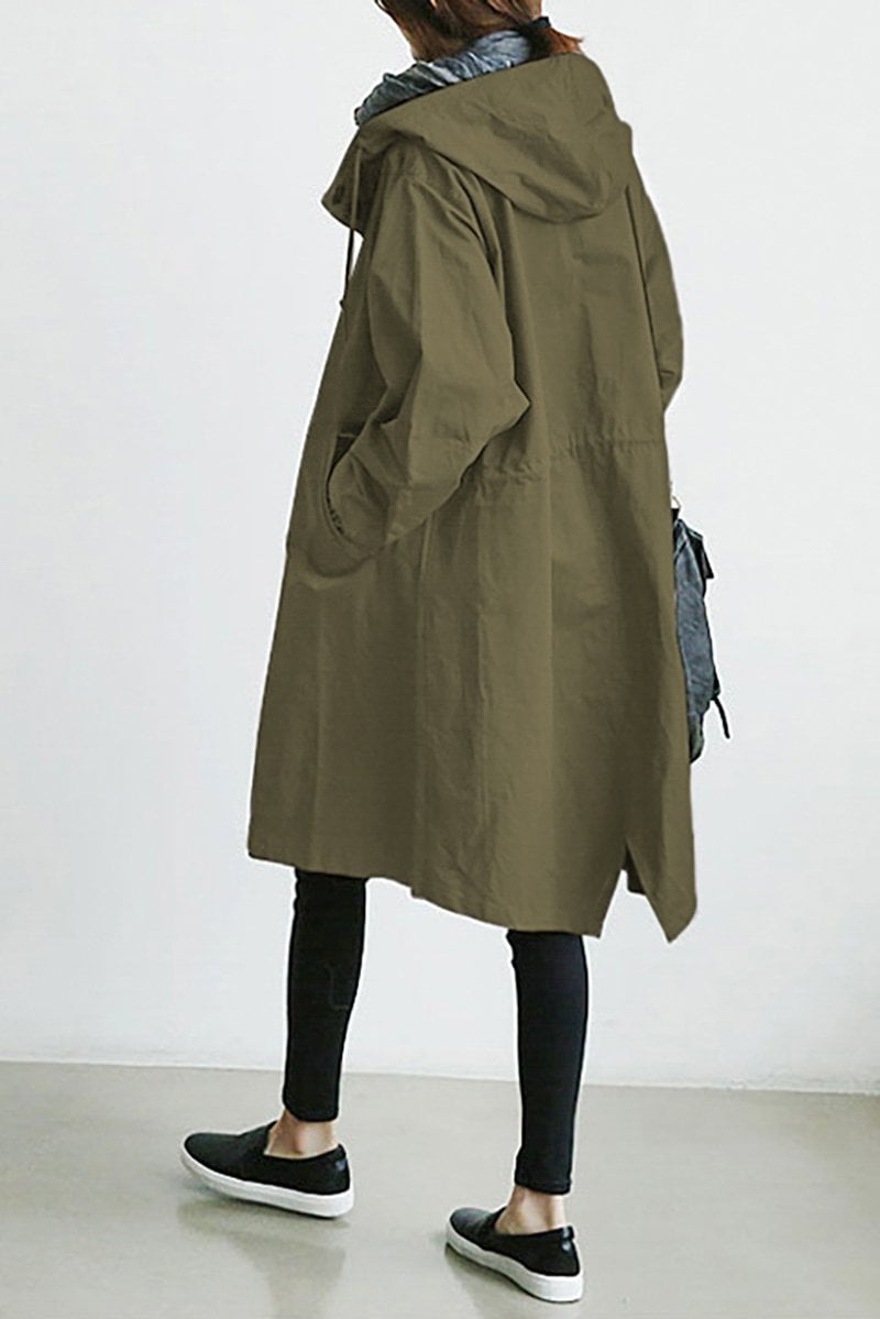 Lia | Women's Hooded Waterproof Rain Trench Coat