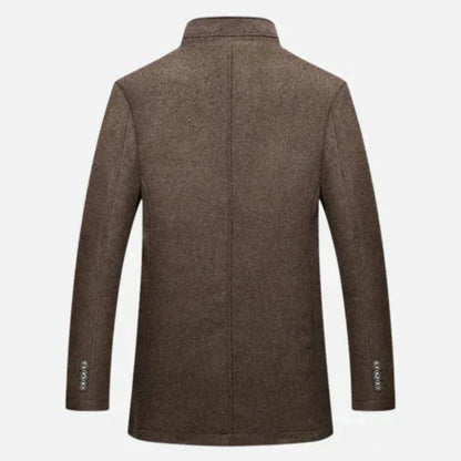 Lachlan | Stand Collar Quilted Overcoat