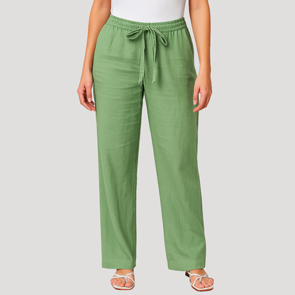 Ivy | Women's Elastic Waist Relaxed Straight-Leg Pants