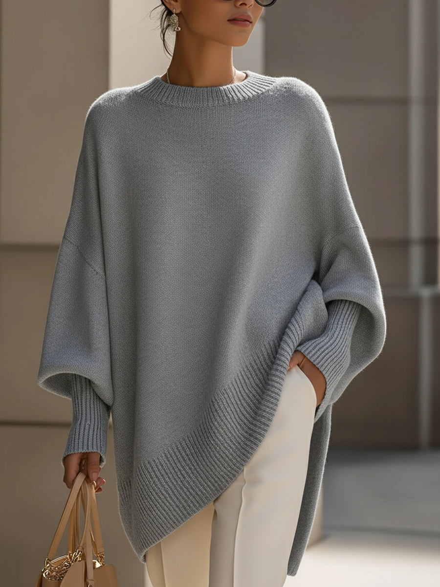 Zola | Oversized Asymmetrical Merino Wool Sweater