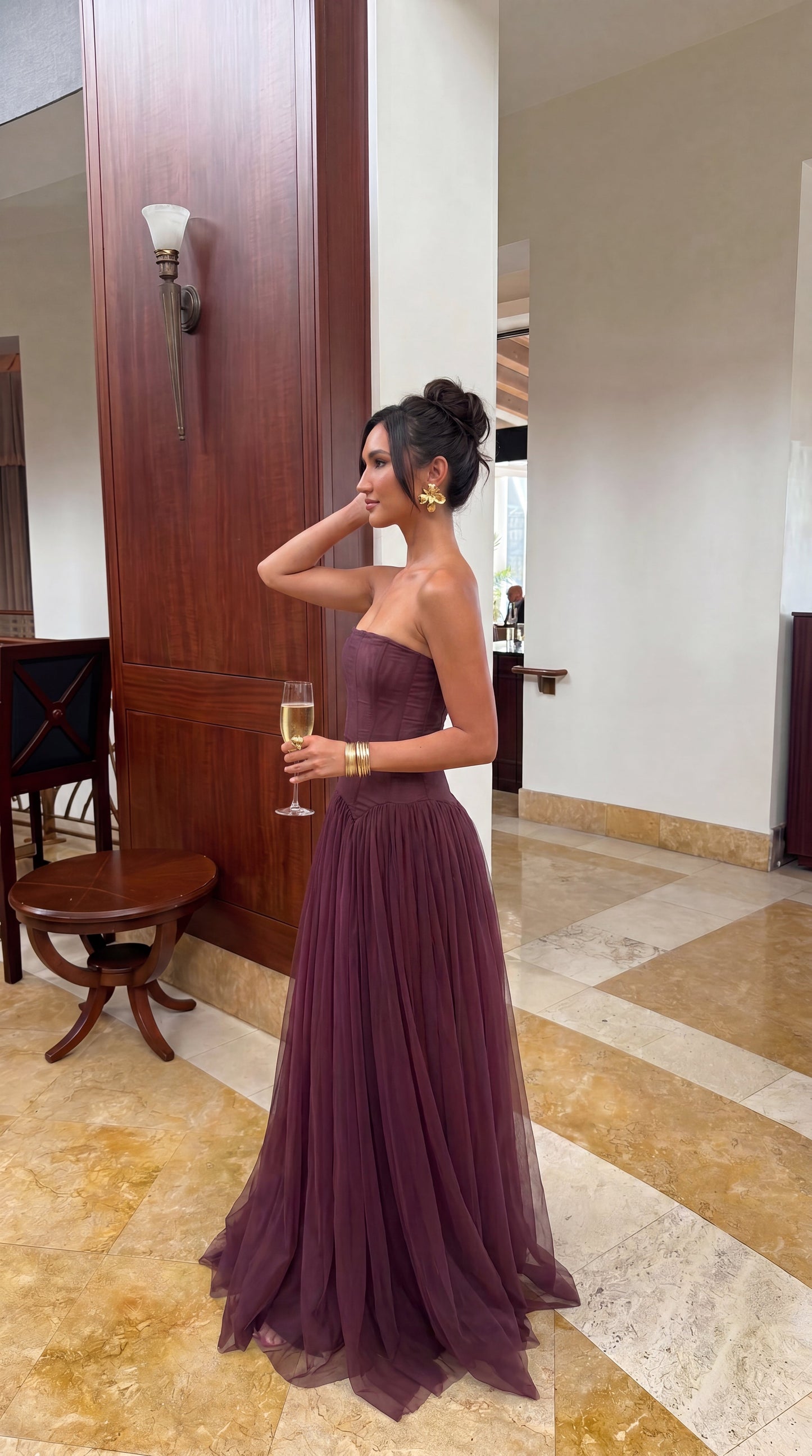 Paloma | Women's Corset Bodice Maxi Dress