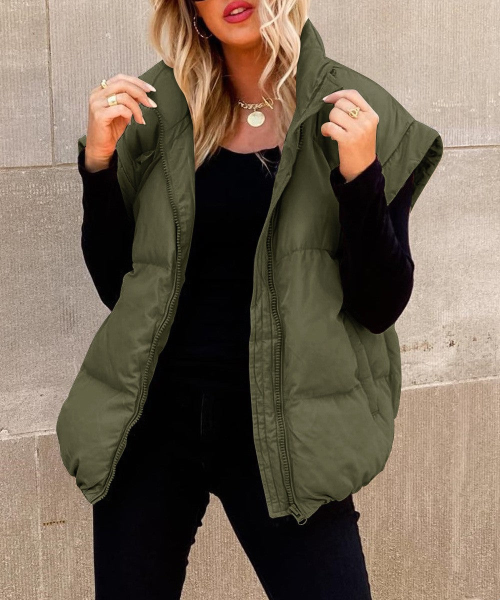 Bronte | Cropped Quilted Puffer Vest