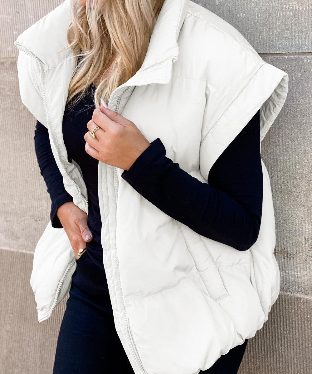 Bronte | Cropped Quilted Puffer Vest