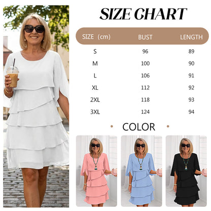 Pixie | Layered Puff Sleeve Midi Dress