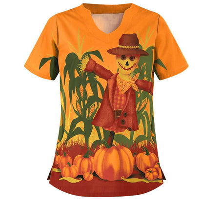 Angelica | Christmas T Shirt V Neck Print