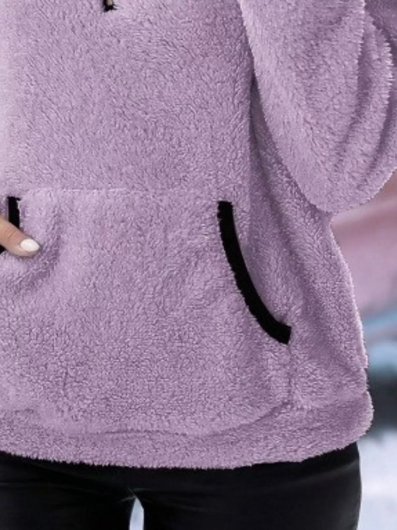 Helen | Women's Half-Zip Fleece Pullover Teddy Jumper