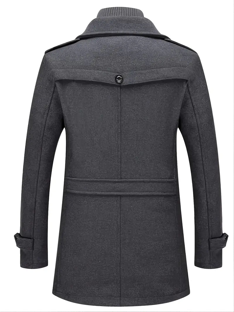 Hugh | Men's Double Breasted Pea Coat