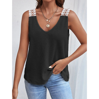 Samantha | Women's V-Neck Sleeveless Tank Top