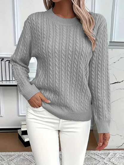 Esther | Women's Long Sleeve Cable Knit Sweater