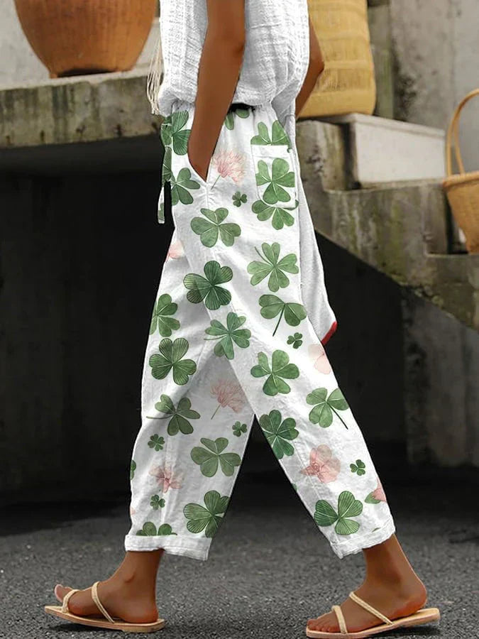 Aspen | Straight Leg Linen-Look Trousers
