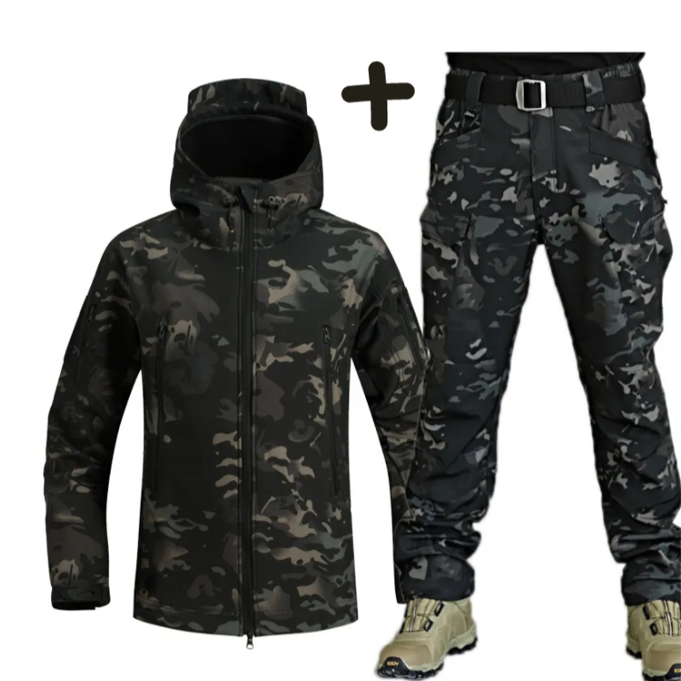 Timothy | Men's Tactical Hooded Jacket and Cargo Pants Set