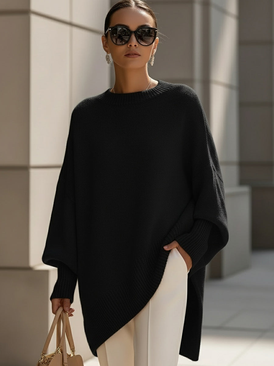 Zola | Oversized Asymmetrical Merino Wool Sweater