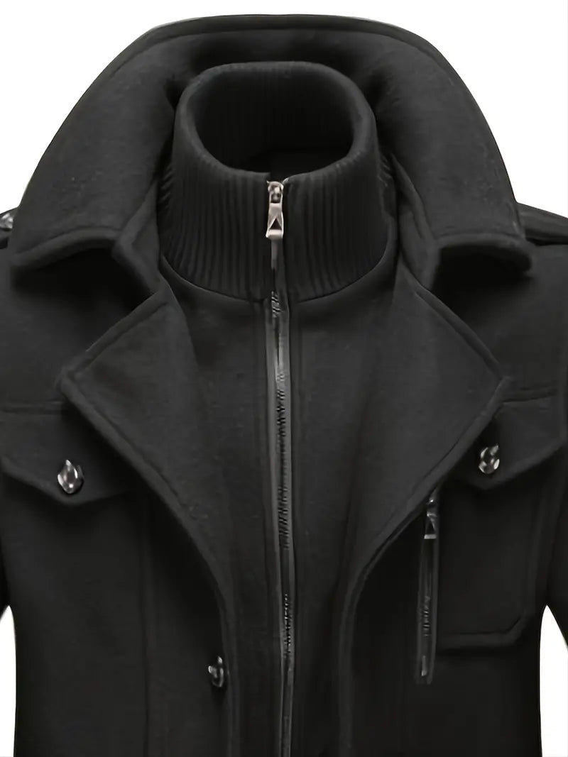 Hugh | Men's Double Breasted Pea Coat