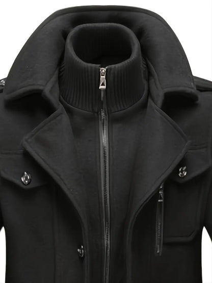 Hugh | Men's Double Breasted Pea Coat