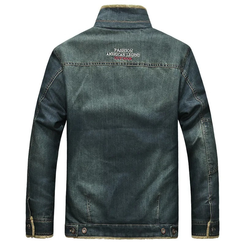 Callum | Sherpa Collar Denim Jacket