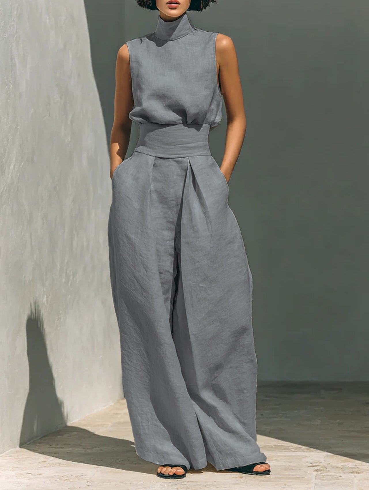 Valentina Creswell | Women's Wide Leg Two Piece Set