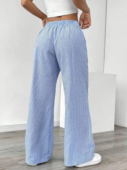 Linda | Elegant Striped Pants with Pockets in Trendy Colors