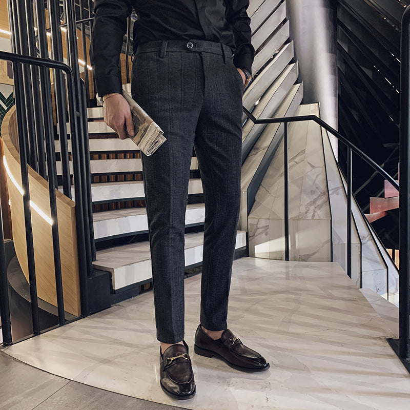 Lawson | Men's Slim-Fit Herringbone Dress Pants