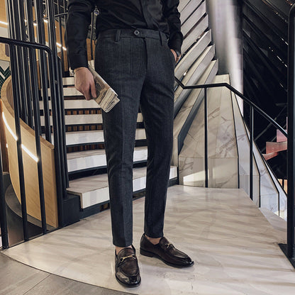 Lawson | Men's Slim-Fit Herringbone Dress Pants