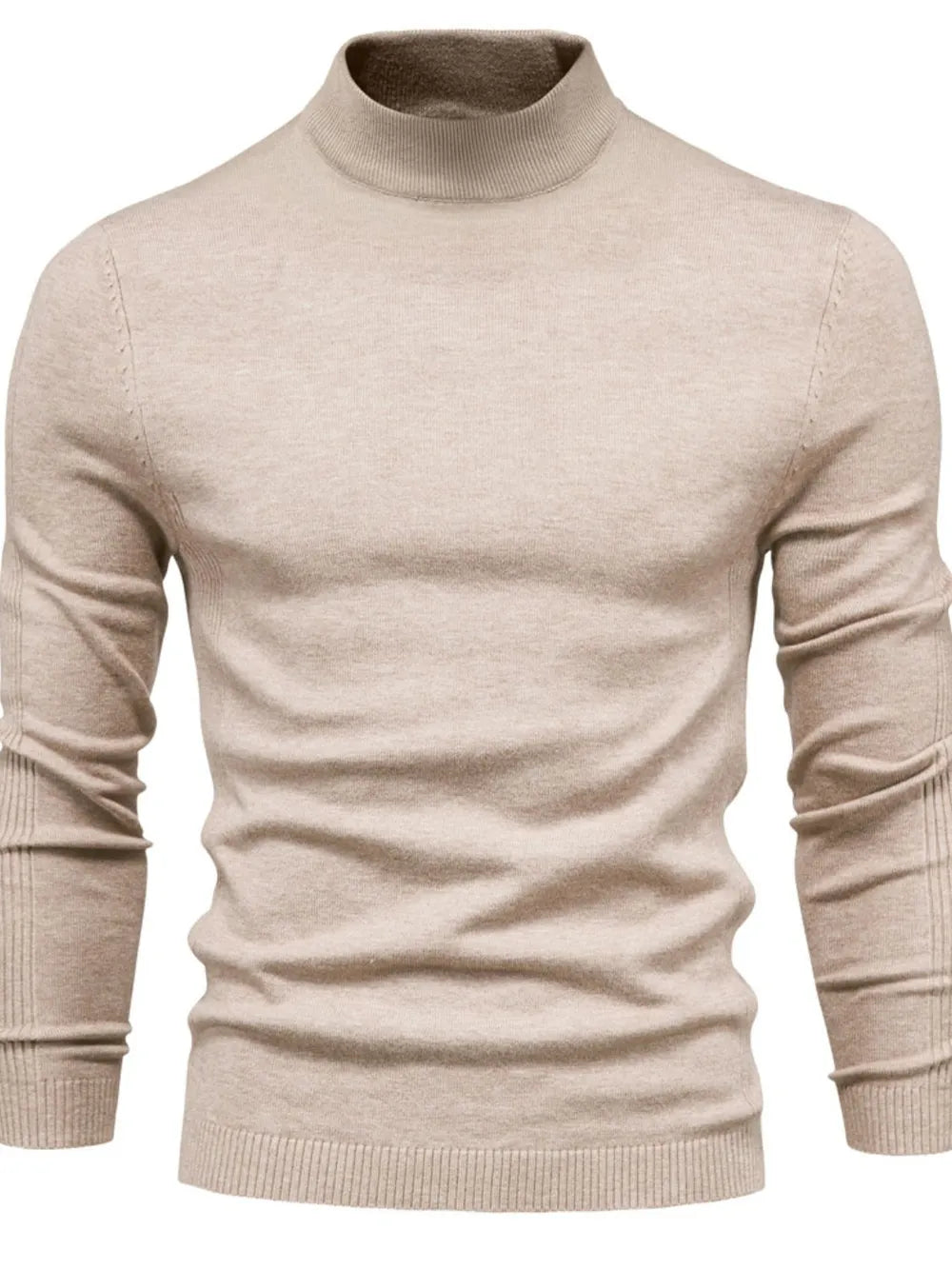 Gawain | Soft Knit Mock Neck Sweater Regular Fit