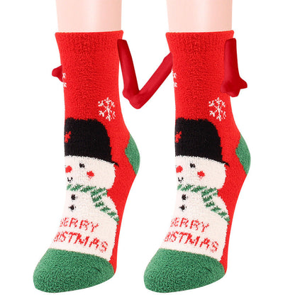 Praline | Christmas Socks Magnetic Hands Fluffy Knit