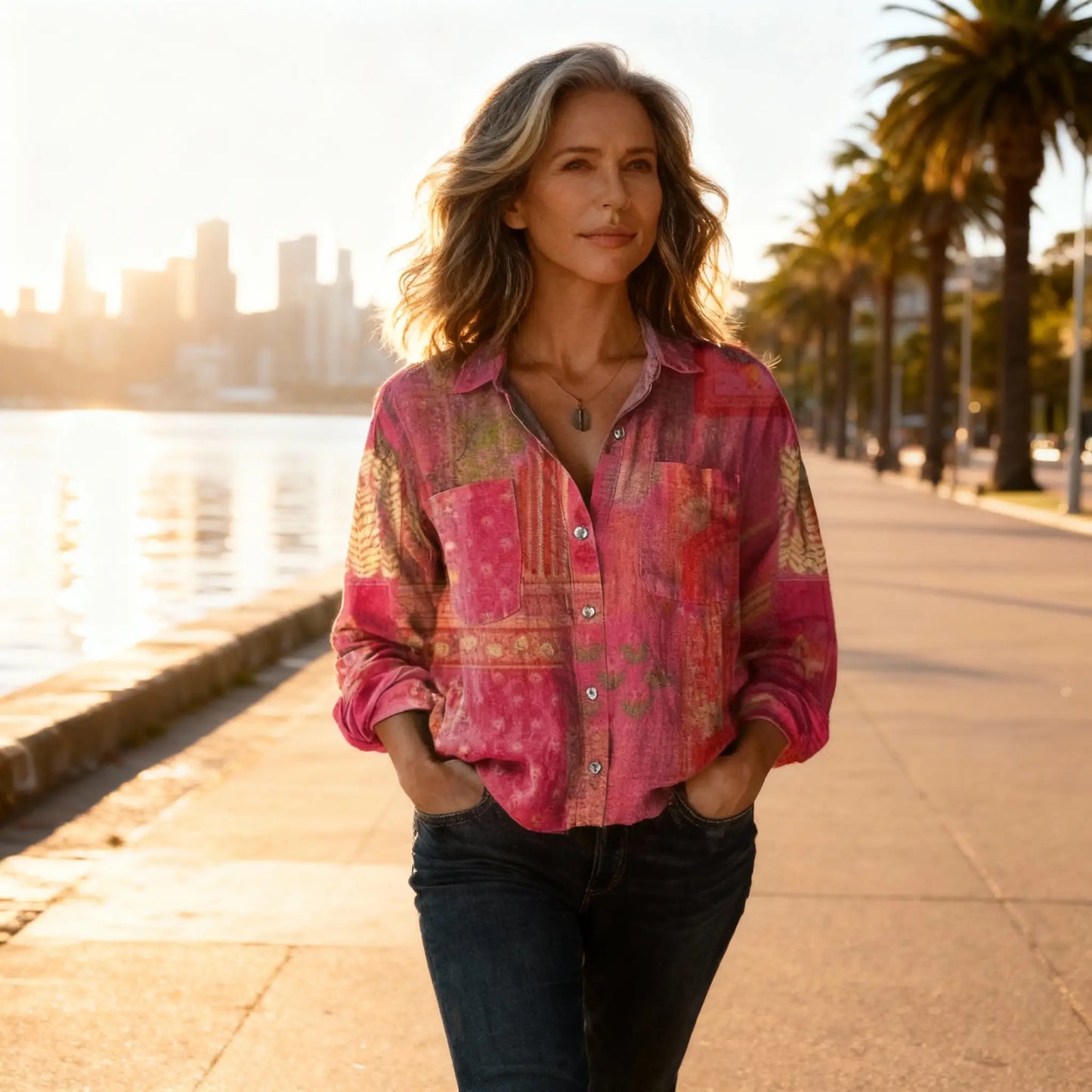 Odessa | Vintage Print Cotton Blouse
