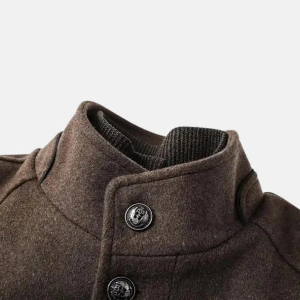 Lachlan | Stand Collar Quilted Overcoat