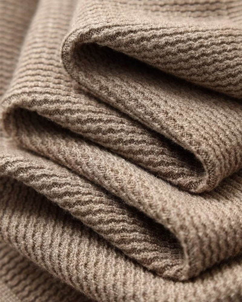 Dean | Men's Textured Knit Polo Sweater